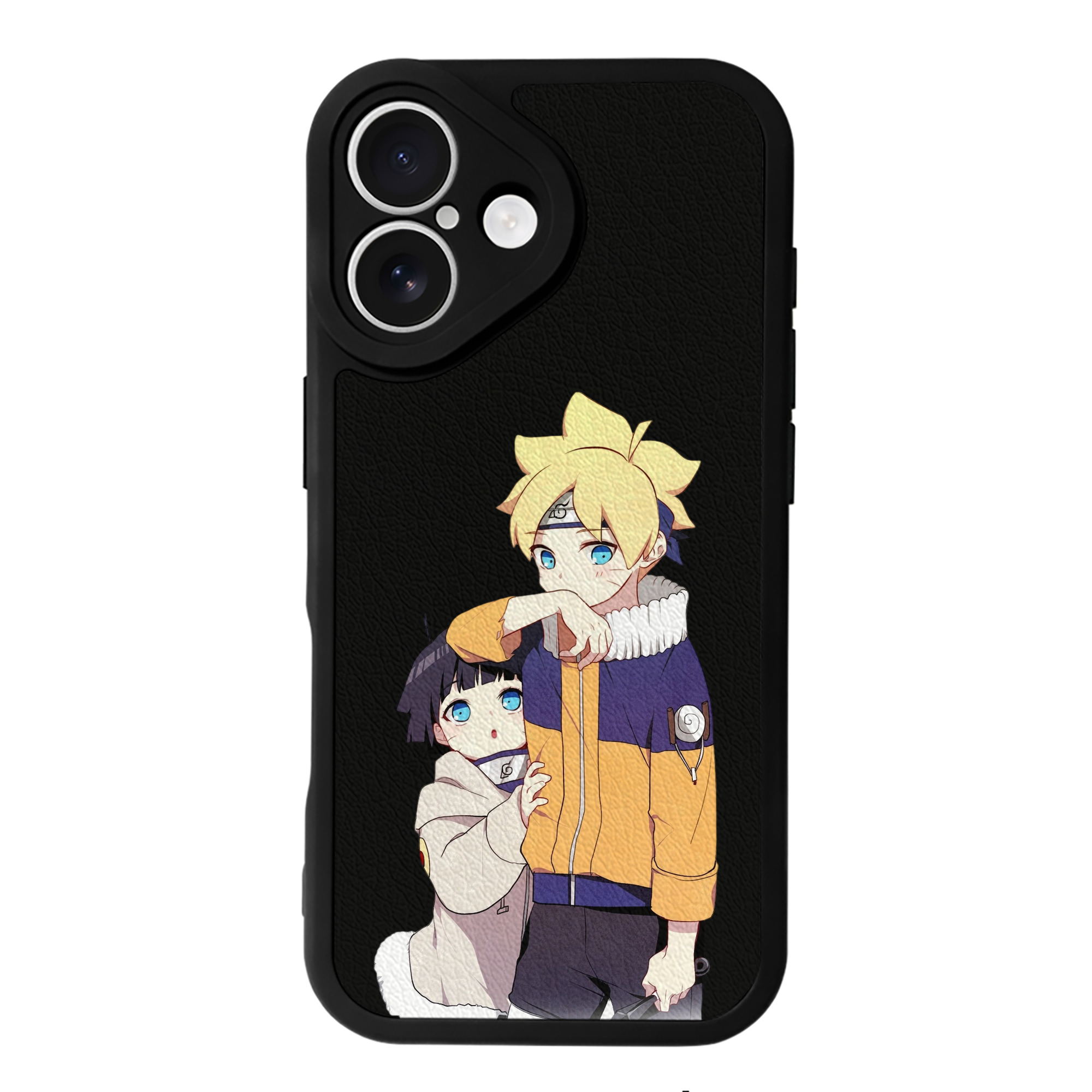（画像用） NARUTO -ナルト- うずまき ボルト Uzumaki Boruto 【iPhone 16シリーズ対応】シリコンスマホケース（レザー調） 材質：シリコン